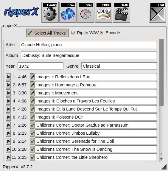 ripperx — Звуковой CD Ripper /encoder на базе GTK