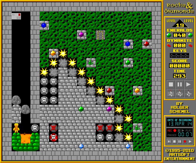rocksndiamonds — аркадная игра