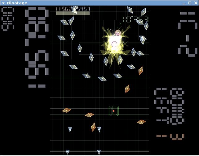 rrootage — игра в стиле аркадного пространства