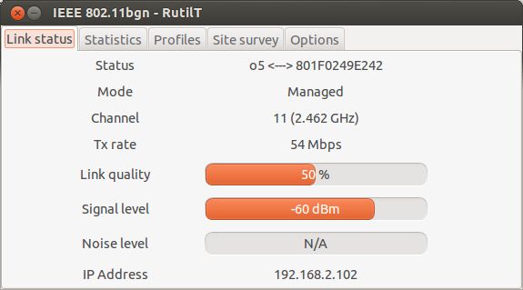 rutilt — Инструмент настройки для беспроводных сетевых карт rt2x00