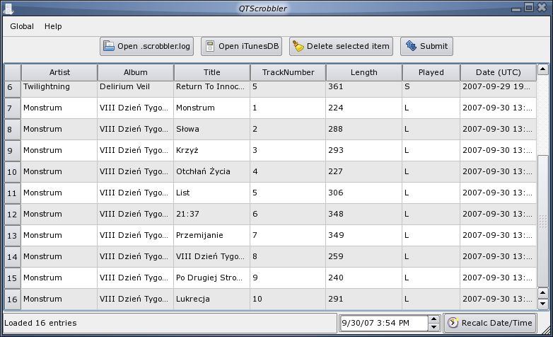 scrobbler — audioscrobbler submitter для переносных медиаплееров