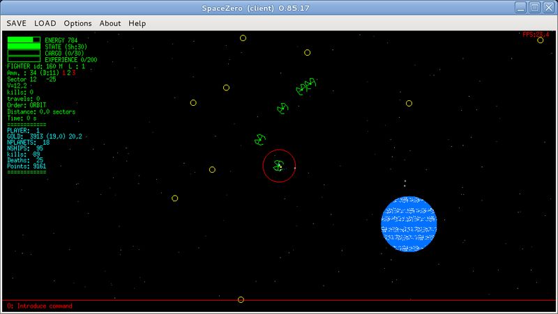 spacezero — Стратегия в реальном времени 2D космический бой, многопользовательская сетевая игра.