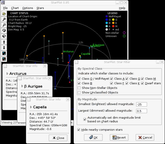 starplot — 3-мерная перспектива просмотра звездной карты