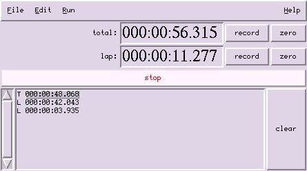 stopwatch — Виртуальный секундомер и таймер