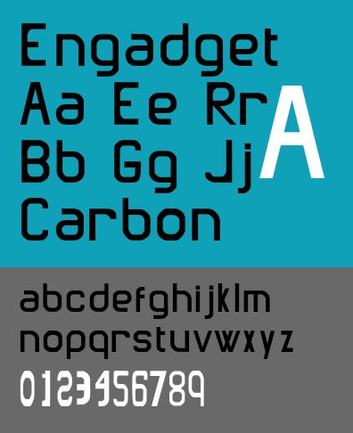 ttf-engadget — Современный шрифт от Джона Страка