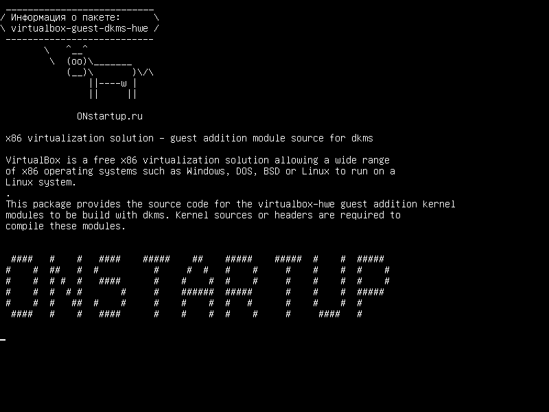 virtualbox-guest-dkms-hwe — Решение для виртуализации x86 - источник дополнительного модуля для dkms