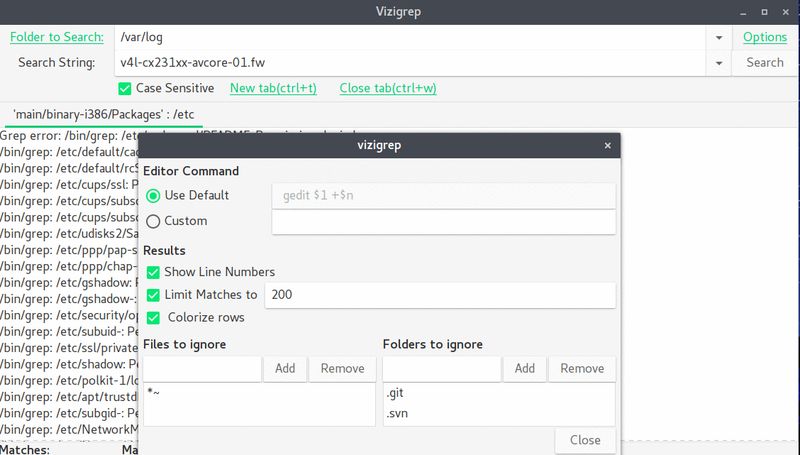vizigrep — инструмент поиска содержимого графического файла с использованием регулярных выражений