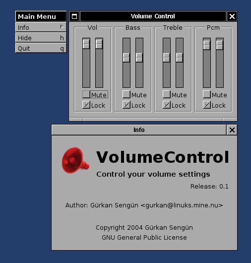 volumecontrol.app — Аудио микшер для GNUstep