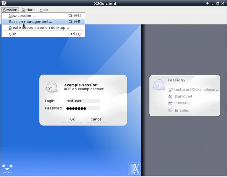 x2goclient — Клиентское приложение X2Go (Qt4)