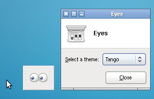 xfce4-eyes-plugin — глаза, которые следуют за мышью для панели Xfce4