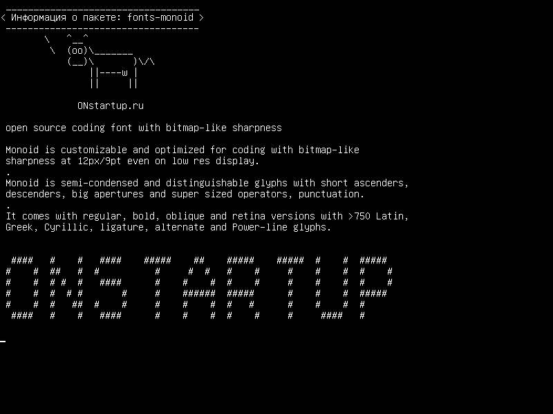 fonts-monoid — шрифт с открытым исходным кодом с четкой резкостью