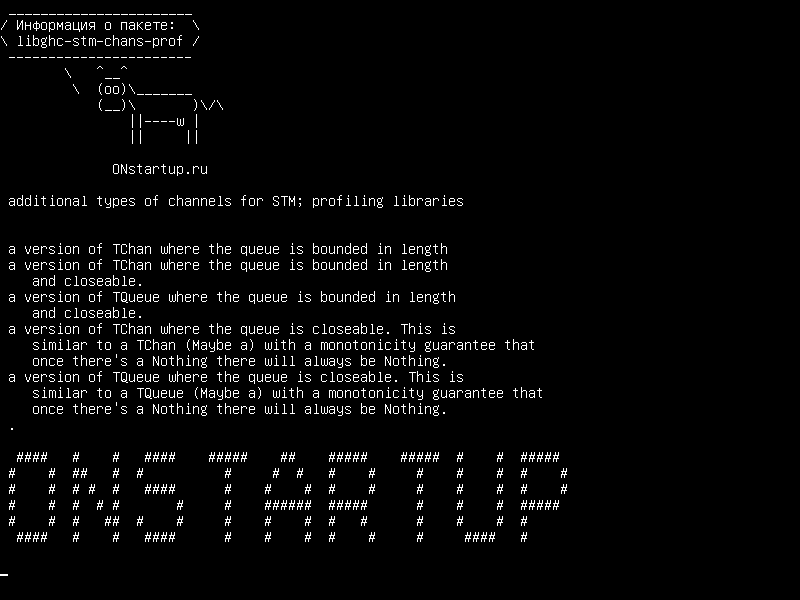 libghc-stm-chans-prof — дополнительные типы каналов для STM; профилирующие библиотеки