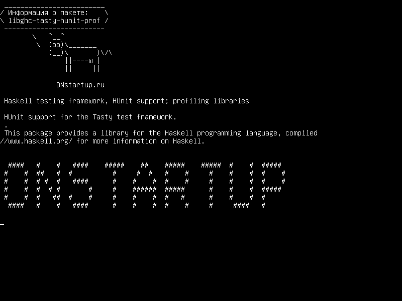 libghc-tasty-hunit-prof — Haskell, поддержка HUnit; профилирующие библиотеки
