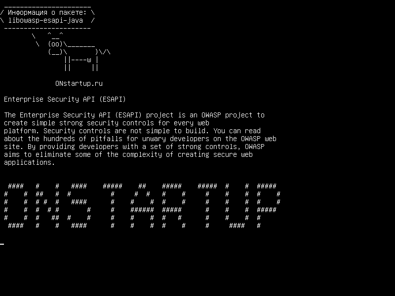 libowasp-esapi-java — API безопасности предприятия (ESAPI)