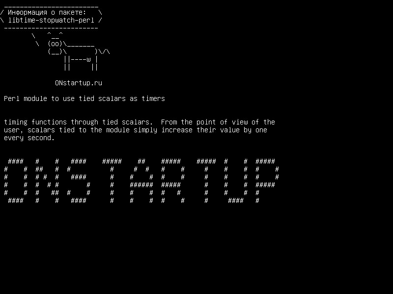 libtime-stopwatch-perl — Модуль Perl для использования привязанных скаляров в качестве таймеров