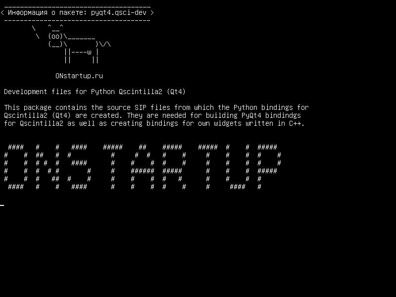 pyqt4.qsci-dev — Файлы разработки для Python Qscintilla2 (Qt4)