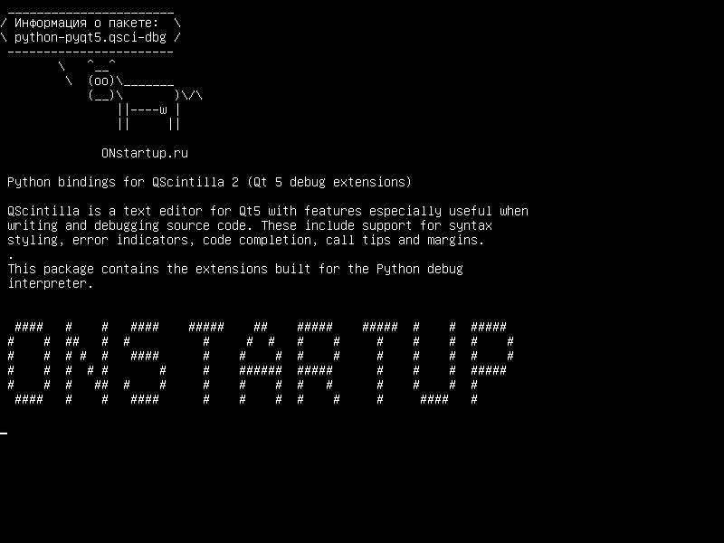 python-pyqt5.qsci-dbg — Связи Python для QScintilla 2 (расширения отладки Qt 5)