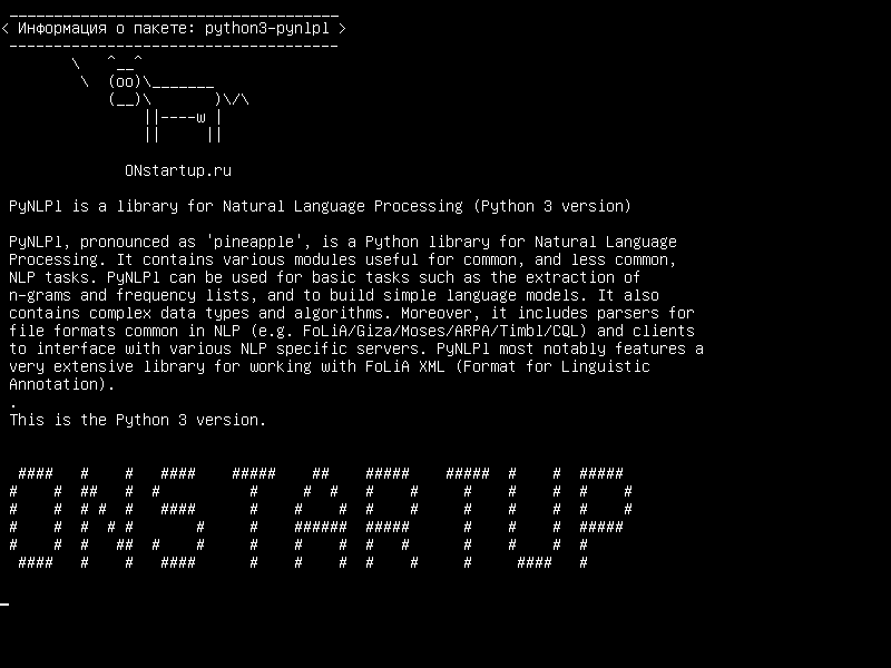 python3-pynlpl — PyNLPl - это библиотека для обработки естественного языка (версия Python 3)