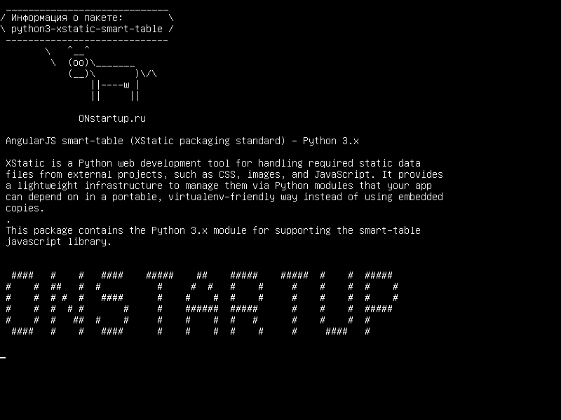python3-xstatic-smart-table — Интеллектуальный стол AngularJS (стандарт упаковки XStatic) - Python 3.x