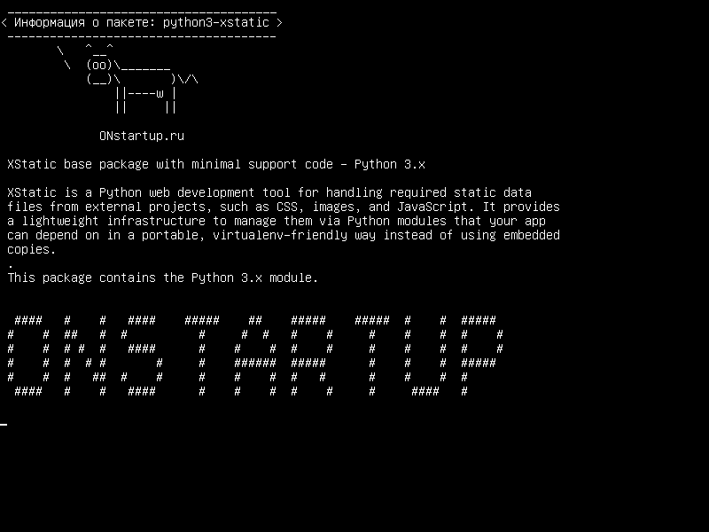 python3-xstatic — Базовый пакет XStatic с минимальным кодом поддержки - Python 3.x