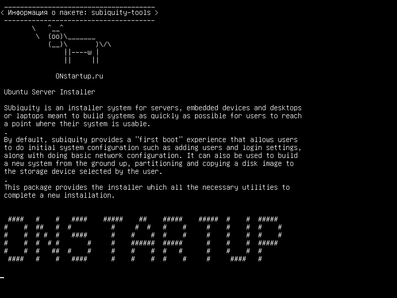 subiquity-tools — Установщик сервера Ubuntu