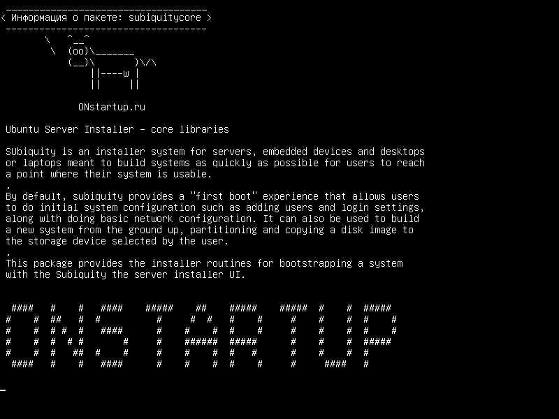 subiquitycore — Установщик сервера Ubuntu - основные библиотеки