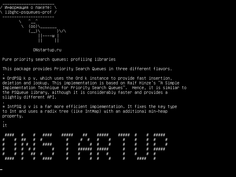 libghc-psqueues-prof — Чистые очереди поиска приоритетов; профилирующие библиотеки