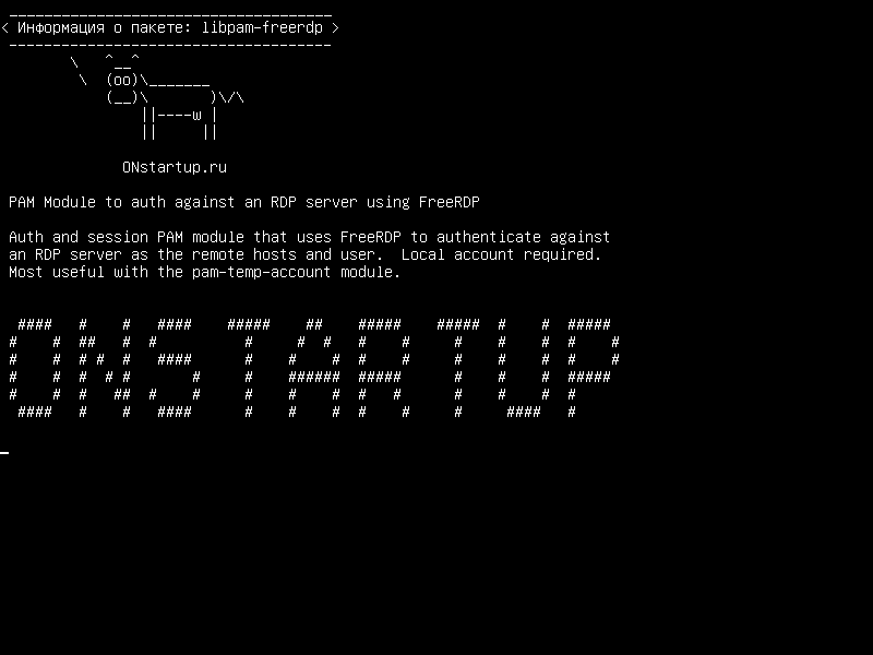 libpam-freerdp — Модуль PAM для авторизации с RDP-сервером с использованием FreeRDP