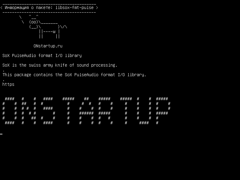 libsox-fmt-pulse — Библиотека формата I/O SoX PulseAudio