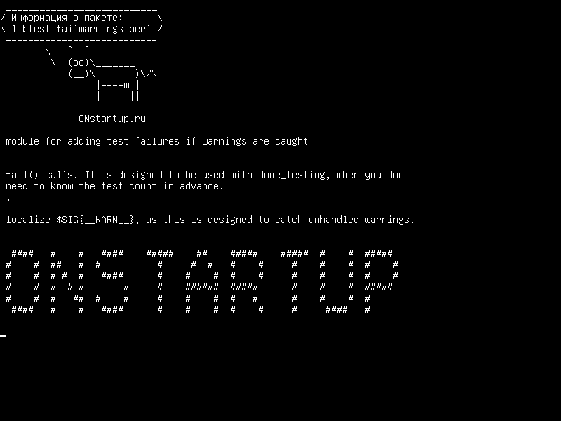 libtest-failwarnings-perl — модуль для добавления тестовых сбоев при обнаружении предупреждений