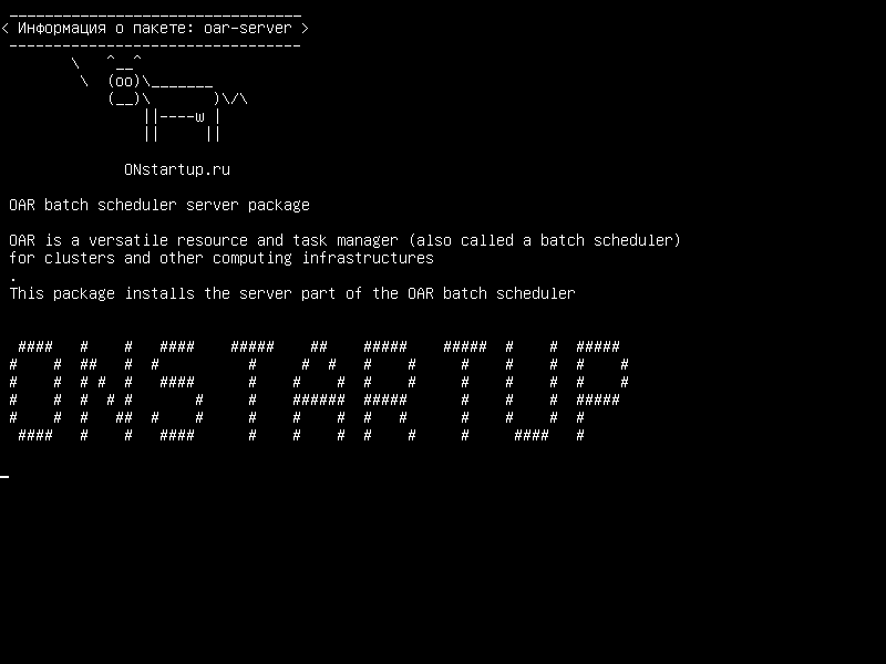 oar-server — Пакет серверного пакета планировщика OAR