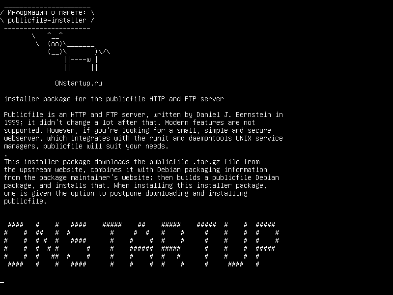 publicfile-installer — пакет установщика для общедоступного HTTP и FTP-сервера