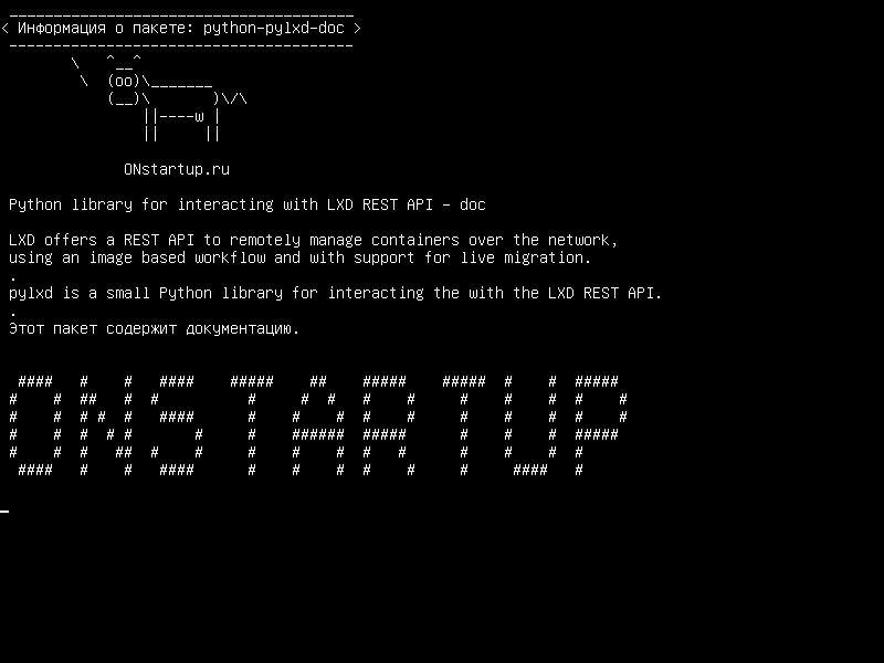 python-pylxd-doc — Библиотека Python для взаимодействия с LXD REST API - doc