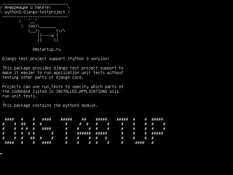 python3-django-testproject — Поддержка тестового проекта Django (версия Python 3)