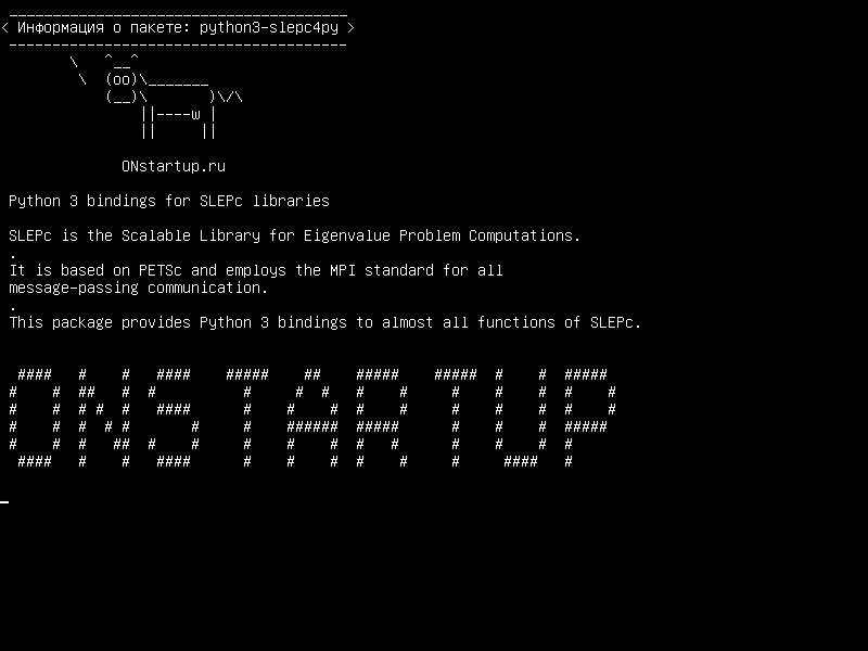 python3-slepc4py — Связи Python 3 для библиотек SLEPc