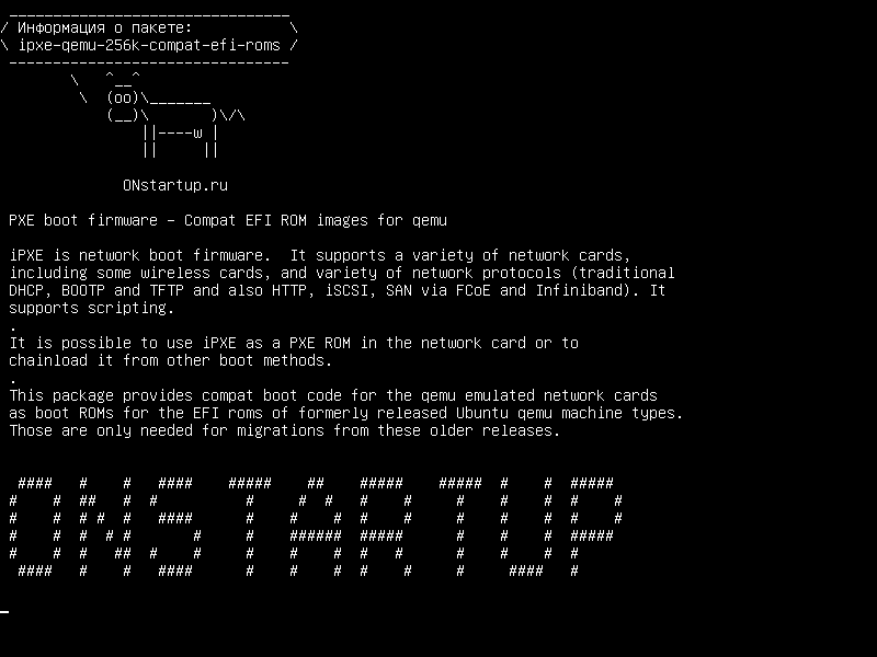 ipxe-qemu-256k-compat-efi-roms — Прошивка для загрузки PXE - Сопровождение изображений EFI ROM для qemu