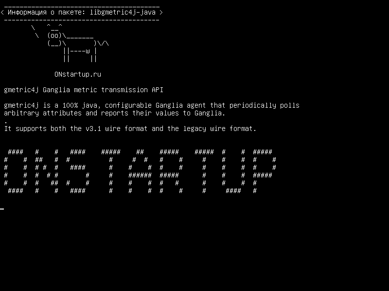 libgmetric4j-java — gmetric4j API метрической передачи Ganglia