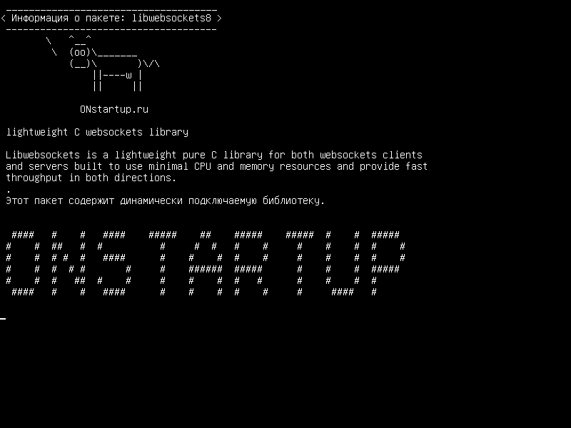 libwebsockets8 — облегченная библиотека веб-карт C