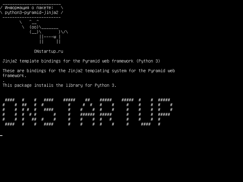 python3-pyramid-jinja2 — Связывание шаблонов Jinja2 для веб-фреймворка Pyramid (Python 3)