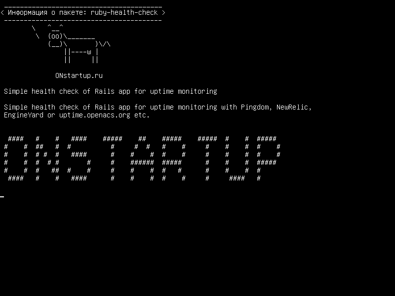 ruby-health-check — Простая проверка работоспособности приложения Rails для мониторинга работоспособности