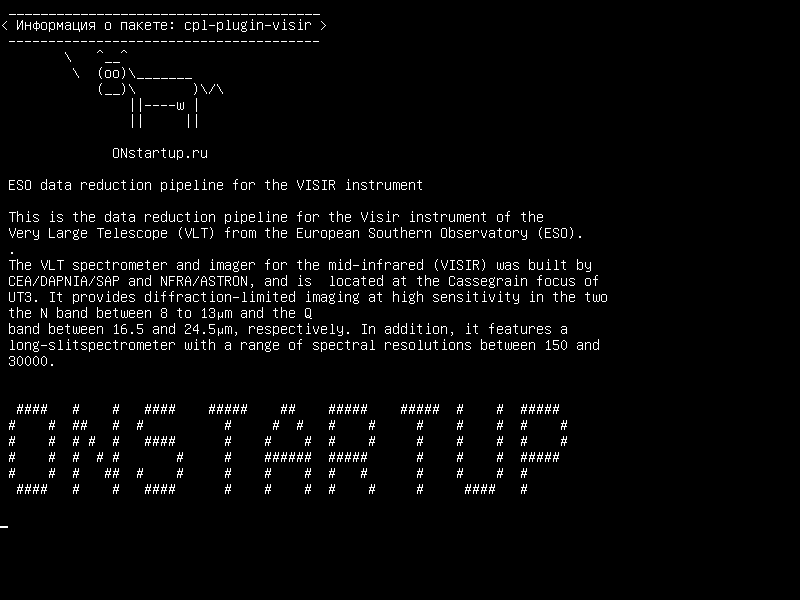 cpl-plugin-visir — Транспортировка данных ESO для инструмента VISIR