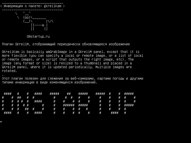 gkrellkam — Плагин GKrellM, который отображает периодически обновляемое изображение