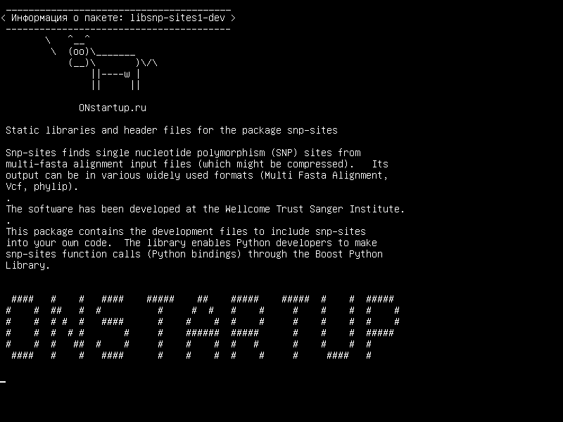 libsnp-sites1-dev — Статические библиотеки и файлы заголовков для пакетов snp-сайтов