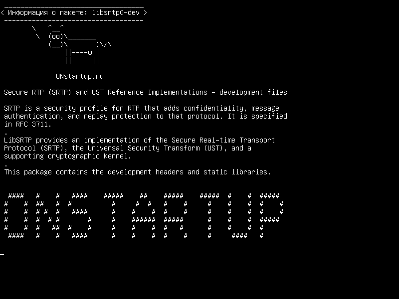 libsrtp0-dev — Защищенные RTP (SRTP) и UST Reference Implementations - файлы разработки