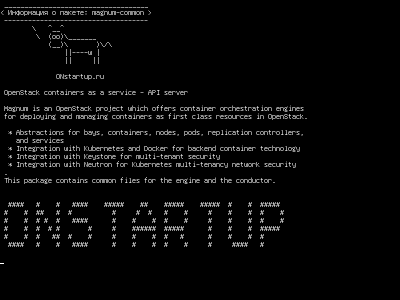 magnum-common — Контейнеры OpenStack в качестве сервиса - сервер API