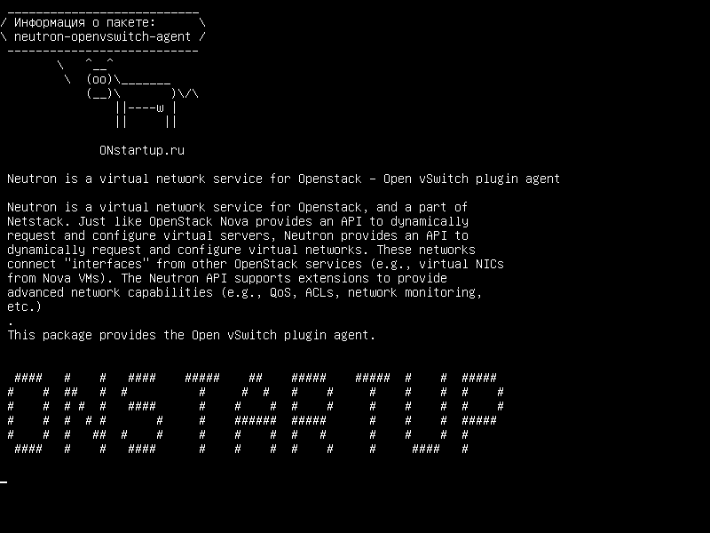 neutron-openvswitch-agent — Служба виртуальной сети OpenStack. Откройте агент vSwitch.