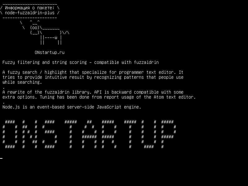 node-fuzzaldrin-plus — Нечеткая фильтрация и подсчет строк - совместим с fuzzaldrin