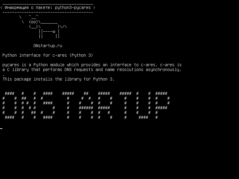 python3-pycares — Интерфейс Python для c-ares (Python 3)
