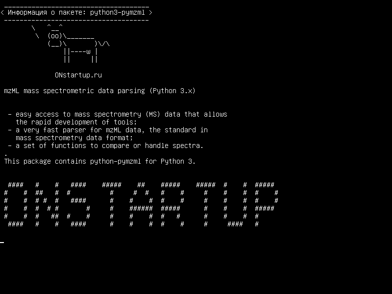python3-pymzml — mzML анализ масс-спектрометрических данных (Python 3.x)