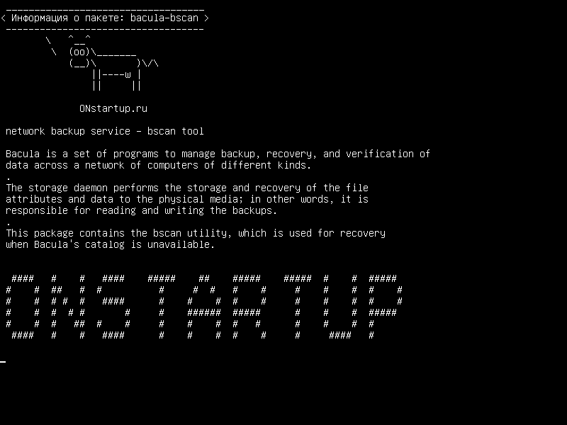 bacula-bscan — служба резервного копирования в сети - инструмент bscan